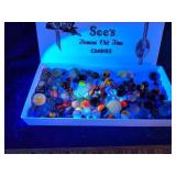 Vintage marbles some are UV reactive