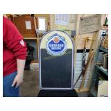 Beer advertisement chalkboard