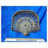 Antique Buckeye Akron cast iron tractor seat