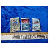 Unopened packs of cards