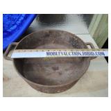 Huge cast iron pot measures 13 across