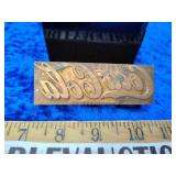 Brass Coca-Cola printing plate