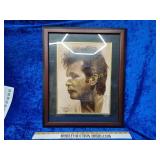 Rare Judy Carter artwork of John mellencamp signed