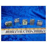 Five vintage lighters