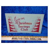 Vintage store closed and advertising sign