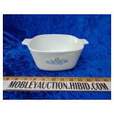 Vintage CorningWare blue corn flower pattern