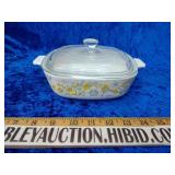 Beautiful one quart CorningWare with lid