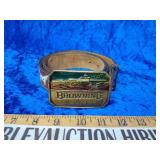 Browning belt buckle and matching belt 40"