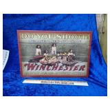 Wooden Winchester sign