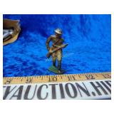 Antique cast iron army man