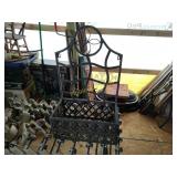Metal outside decor planter box (back)