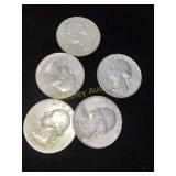 5x Silver Quarters