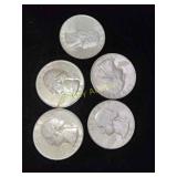 5x Silver Quarters