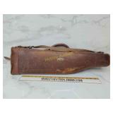 Old leather gun case