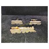 Train tie clip and cufflinks