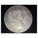 1913 PRUSSIA KINGDOM GERMANY WILHELM II 3 MARK