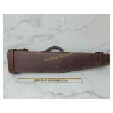 Old leather gun case