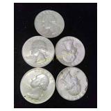 5x Silver Quarters