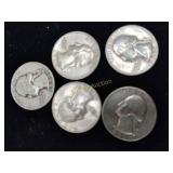 5x Silver Quarters