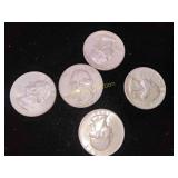 5 Silver Quarters