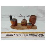 Wooden novelty moonshine still souvenir piece