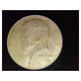 1964 Kennedy half dollar silver