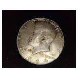 1964 Kennedy half dollar silver