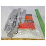 Misc bag lot pocket knifes and more