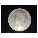 1964 Kennedy half dollar silver
