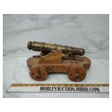 Heavy brass Vintage cannon