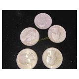 5x Silver Quarters
