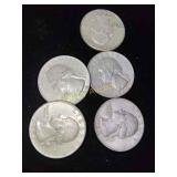 5x Silver Quarters