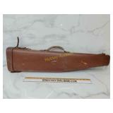 Old leather gun case