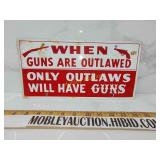 Vintage metal when guns are outlawed on the