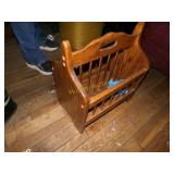 OAK AMISH MAGAZINE RACK