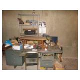 DESK, CHAIR & MISC ITEMS
