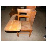 WOODEN SCHOOL DESK