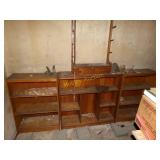 3 WOODEN SHELVES