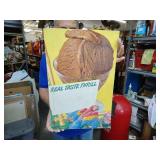 Thick cardboard advertisement ice cream