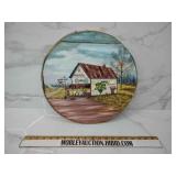 Hand paintings wooden lid