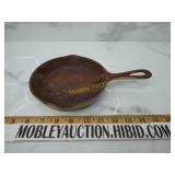 Number three cast iron unusual color marked with