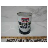 NOS havilene Texaco metal can