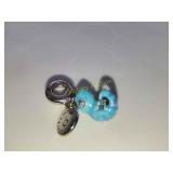 Pandora silver charm gecko lizard