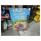 Sunoco $0.05 off every gallon poster