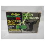 Full box 20 gauge heavy field short magnum green