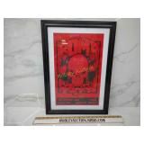 Bomb concert poster framed NO SHIPPING