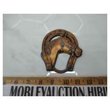 Brass horse shoe