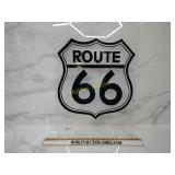Route 66 artwork on plexiglass