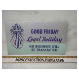 Vintage store front window cardstock holiday