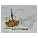 Spring edition longaberger basket with hard case